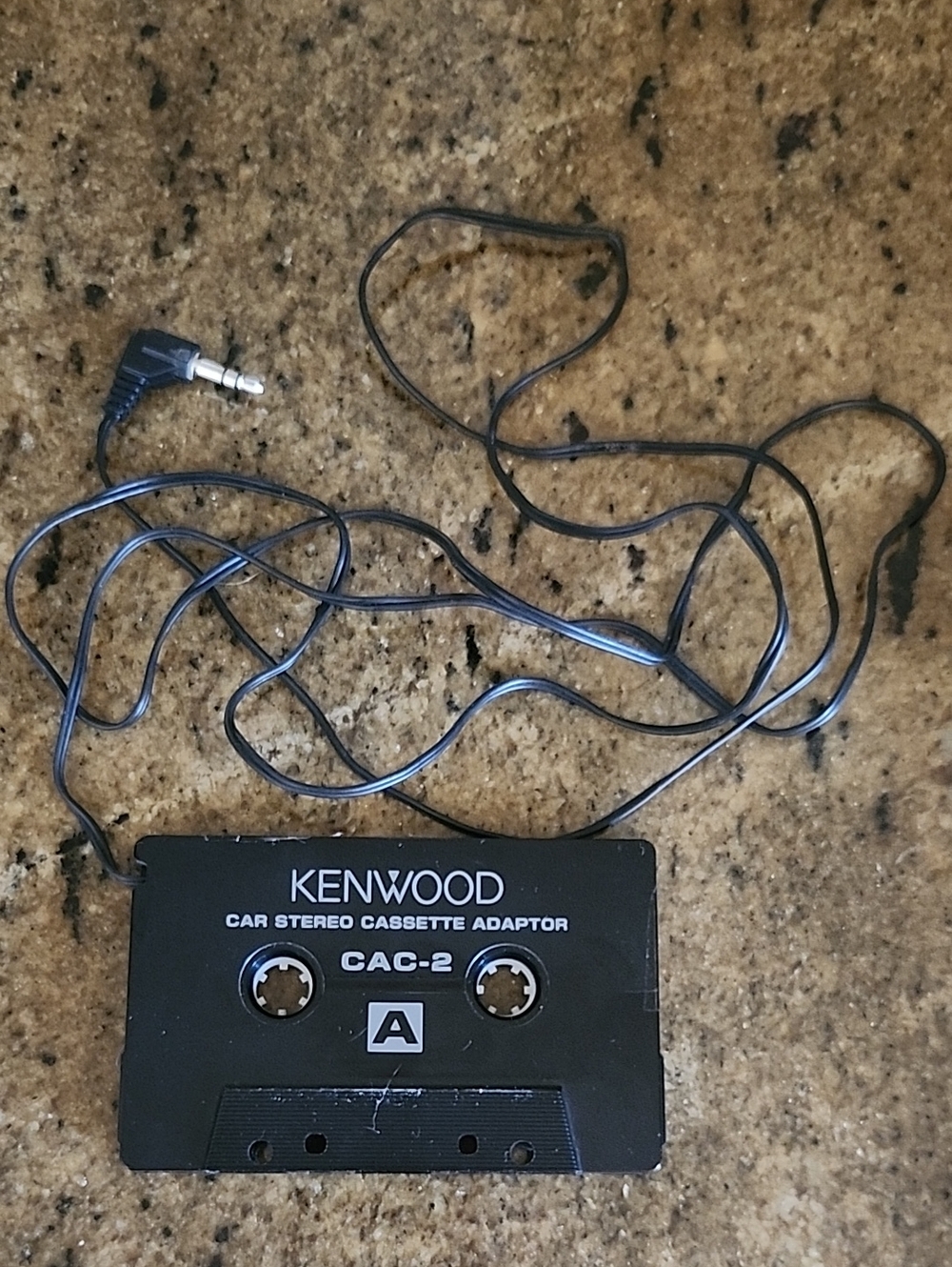 Kenwood CAC-2 Black Cassette Car Stereo Adapter with 3.5mm Cable - Vintage